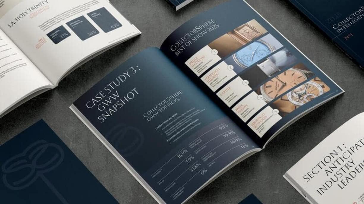 <p>Der «CollectorSphere Intelligence Report», der im September 2025 zum ersten Mal veröffentlicht wird, übersetzt die Meinungen der Sammler in konkrete Informationen und soll zu einem Diagnoseinstrument und einem strategischen Fahrplan für Marken werden.</p>