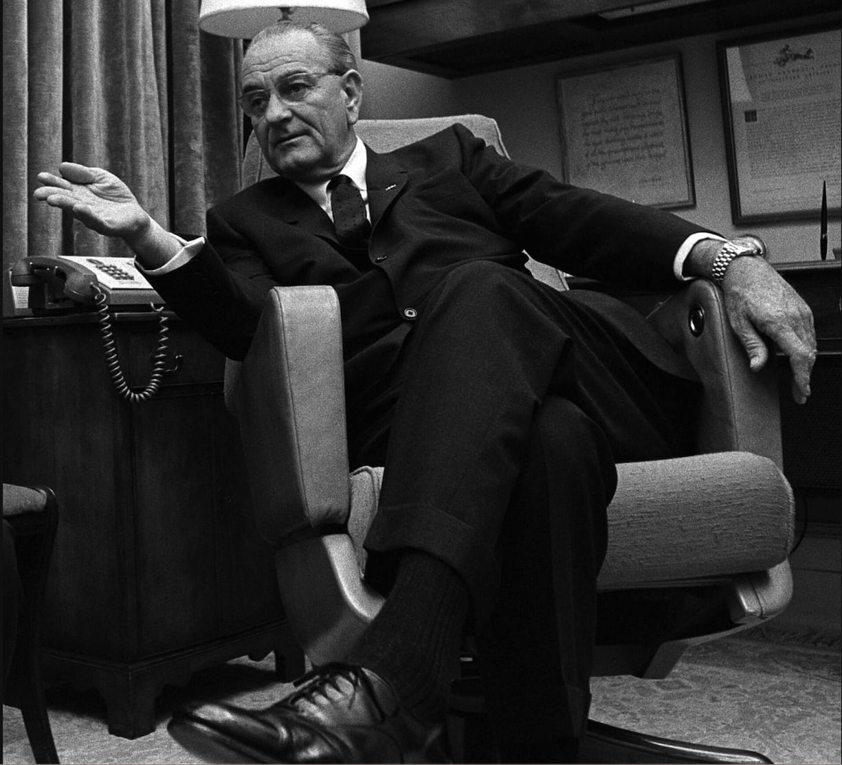 <p>Lyndon B. Johnson präsidierte von 1963 bis 1969 – und machte die Day-Date zur Präsidentenuhr.</p>
