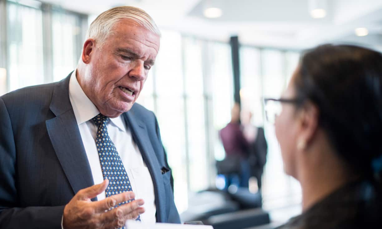 Klaus-Michael Kühne im Gespräch