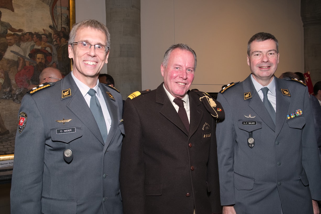 Claude Meier, Divisionär, Chef Armeestab;Stefan Küng, Präsident und Inspecteur, Berittene Ehrenformation des Kantons Bern, Berner Dragoner 1779;Hans-Peter Walser, Korpskommandant, Chef Kommando Ausbildung (ab 1.1.2020)