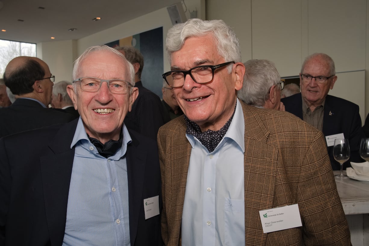 Cuno Pümpin, Professor, Uni St. Gallen;Aloys Osterwalder, OSCOT