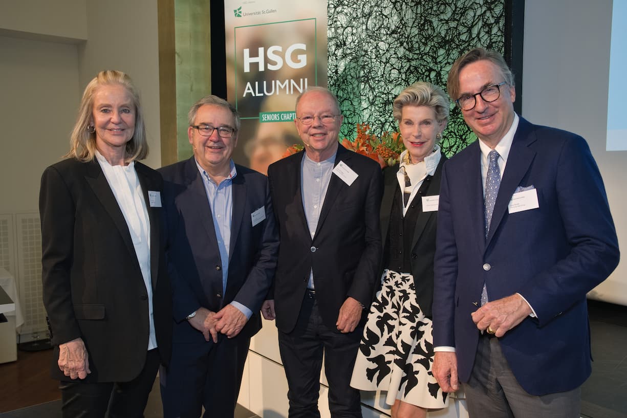 Die Gastgeber:Gitti Hug, Altenburger Ltd.;Max Becker, CGZ Consulting Group Zürich AG ;Otto C. Honegger, DreamTeamVision GmbH;Helen Zimmer-Koch;Alain Bandle, The Great Idea Group