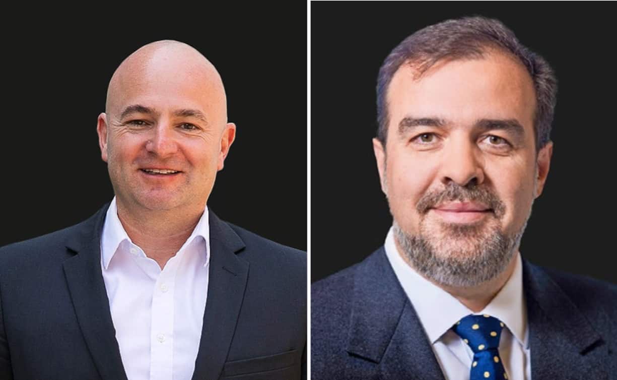 Professor Erich Walter Farkas (r.) und Dozent Sandro Schmid 