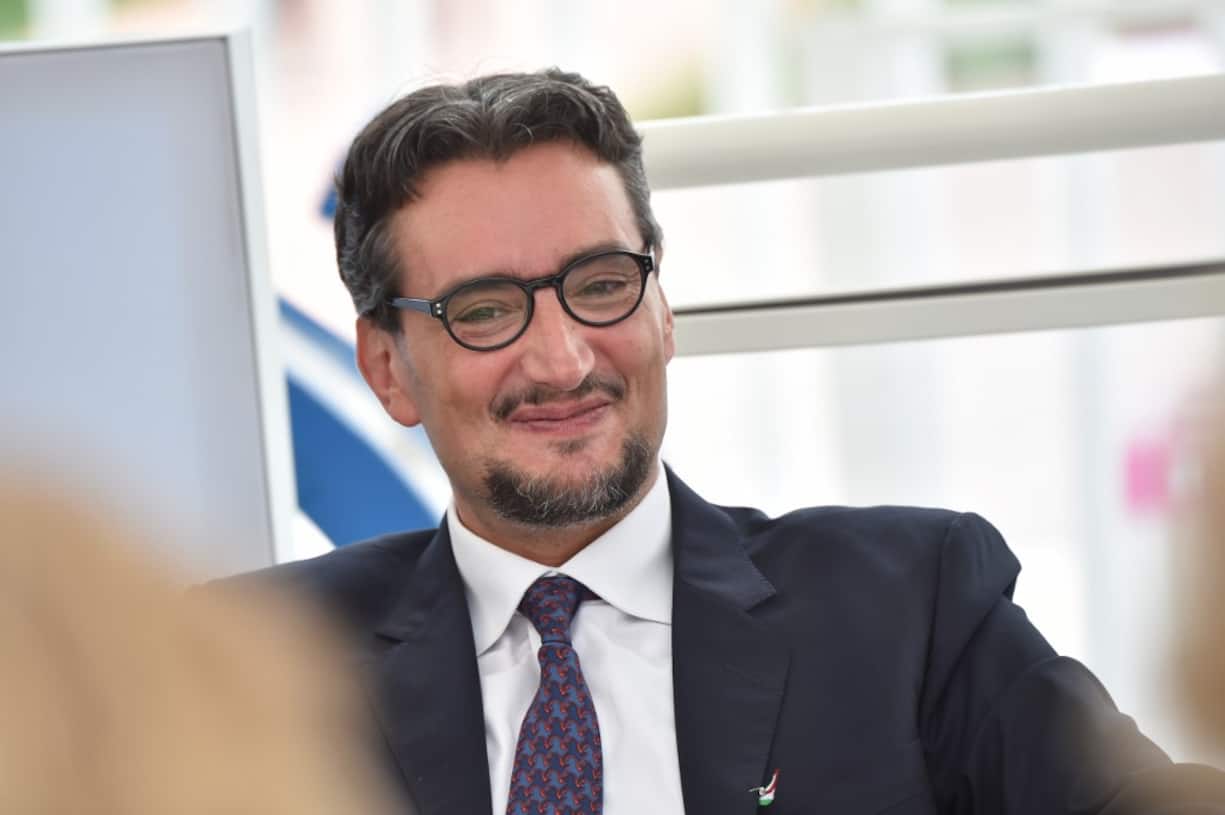 Porträt von Giovanni Ferrero anlässlich der Eröffnung des «Kinder+Sport»-Pavillons an der Expo Milano 2015.