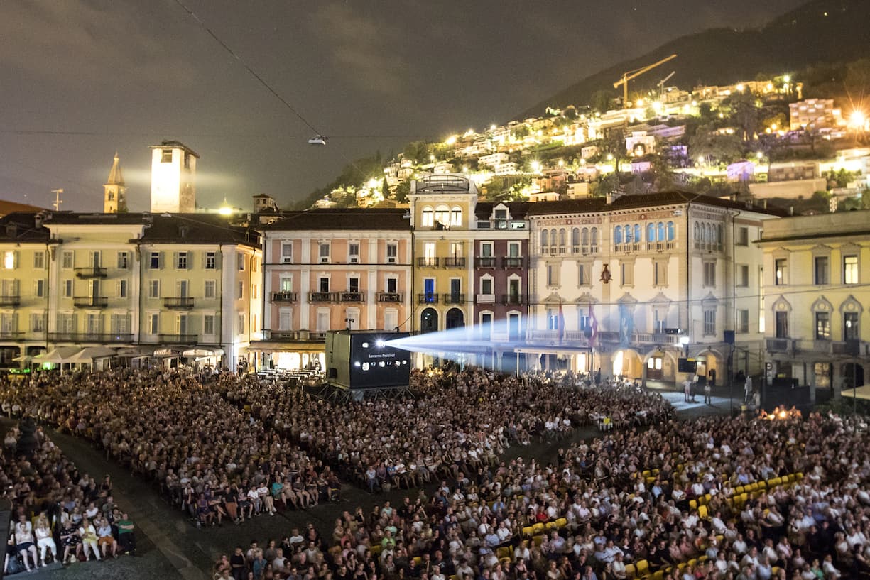 General view of the Piazza Grande square during the 71st Locarno International Film Festival, Saturday, August 4, 2018, in Locarno, Switzerland. The Festival del film Locarno runs from 1 to 11 August. (KEYSTONE/Alexandra Wey)