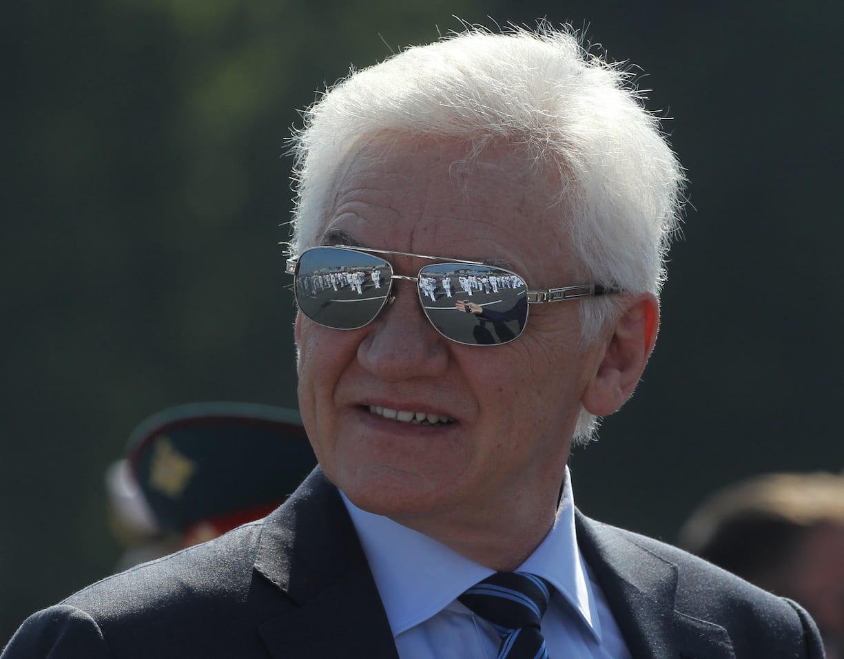 SAINT PETERSBURG, RUSSIA - JULY,29 (RUSSIA OUT) Russian billionaire and businessman Gennady Timchenko smiles during the Navy Day Parade on July 29,2018 in Saint Petersburg, Russia. President Putin arrived in Saint Petersburg to celebrate the national Navy Day. (Photo by Mikhail Svetlov/Getty Images)