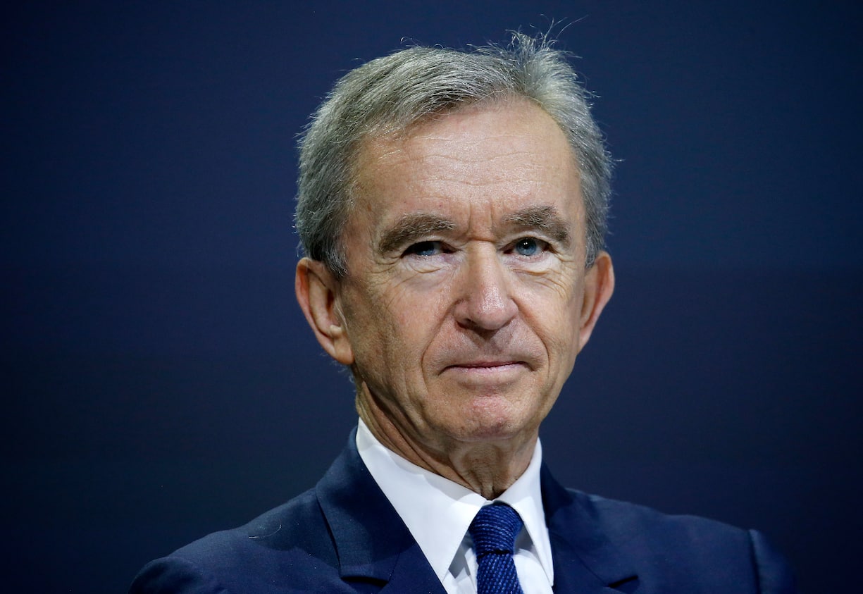 PARIS, FRANCE - MAY 25:  LVMH luxury group CEO Bernard Arnault attends the Viva Technology show at Parc des Expositions Porte de Versailles on May 25, 2018 in Paris, France. Viva Technology, the new international event brings together 5,000 startups with top investors, companies to grow businesses and all players in the digital transformation who shape the future of the internet.  (Photo by Chesnot/Getty Images)