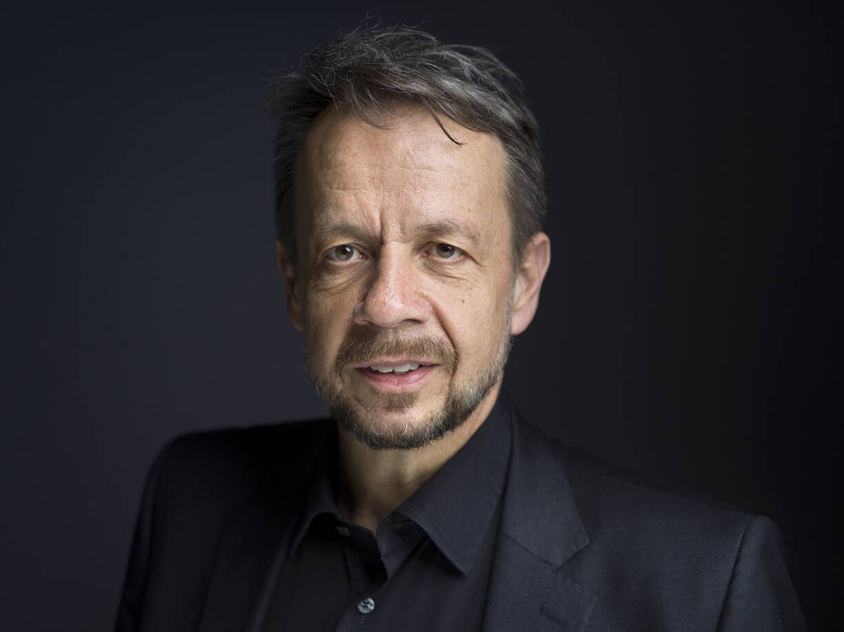 Portrait of Gilles Marchand, General Director of the Swiss Broadcasting Corporation SRG SSR, taken in Bern, Switzerland, on February 28, 2019. (KEYSTONE/Gaetan Bally)Gilles Marchand, Generaldirektor SRG SSR, portraitiert am 28. Februar 2019 in Bern. (KEYSTONE/Gaetan Bally)