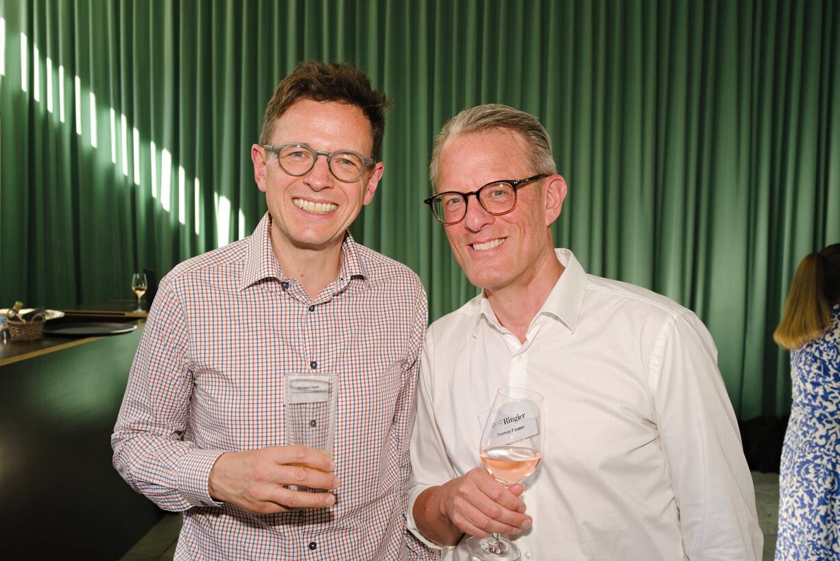 <p>Von links: Christian Dorer, Migros Genossenschafts-Bund; Thomas Passen, Ringier</p>