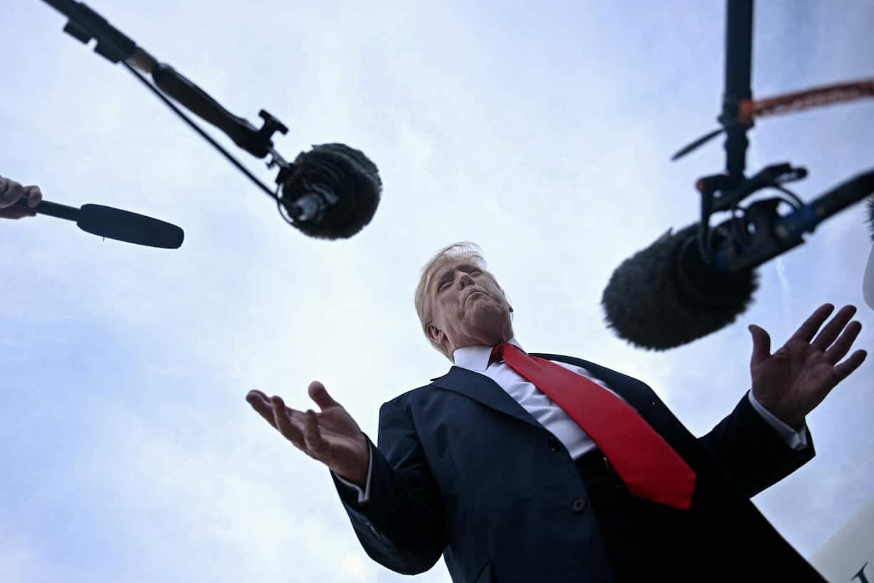 <p>Die grösste Bedrohung von aussen: Sollte Donald Trump seine Zollandrohungen wahr machen, würde das die Schweizer Wirtschaft hart treffen.</p>