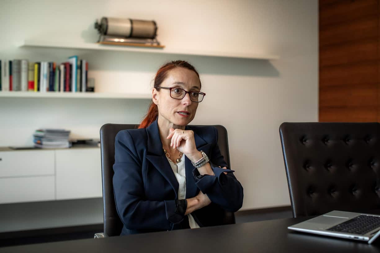 <p>Regula Berger, CEO BKB, fotografiert am 5.9.25
am BKB Hauptsitz</p>