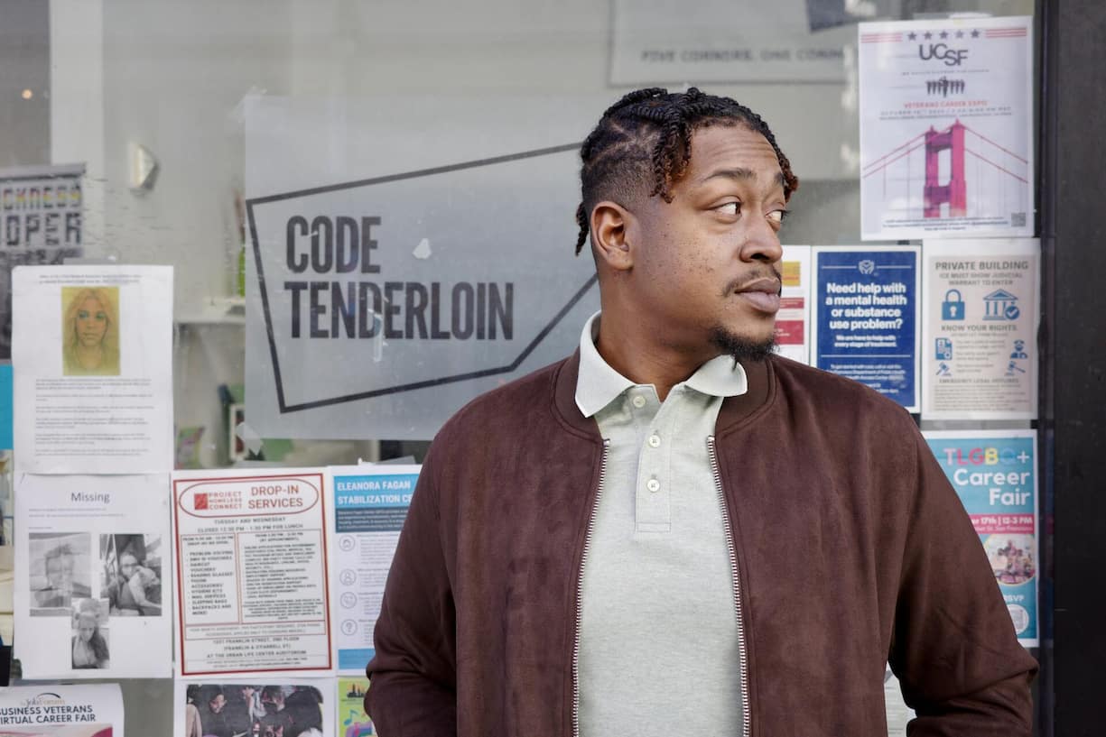 <p>Antwan Matthews (32) von Code Tenderloin, AI Repo San Francisco</p>