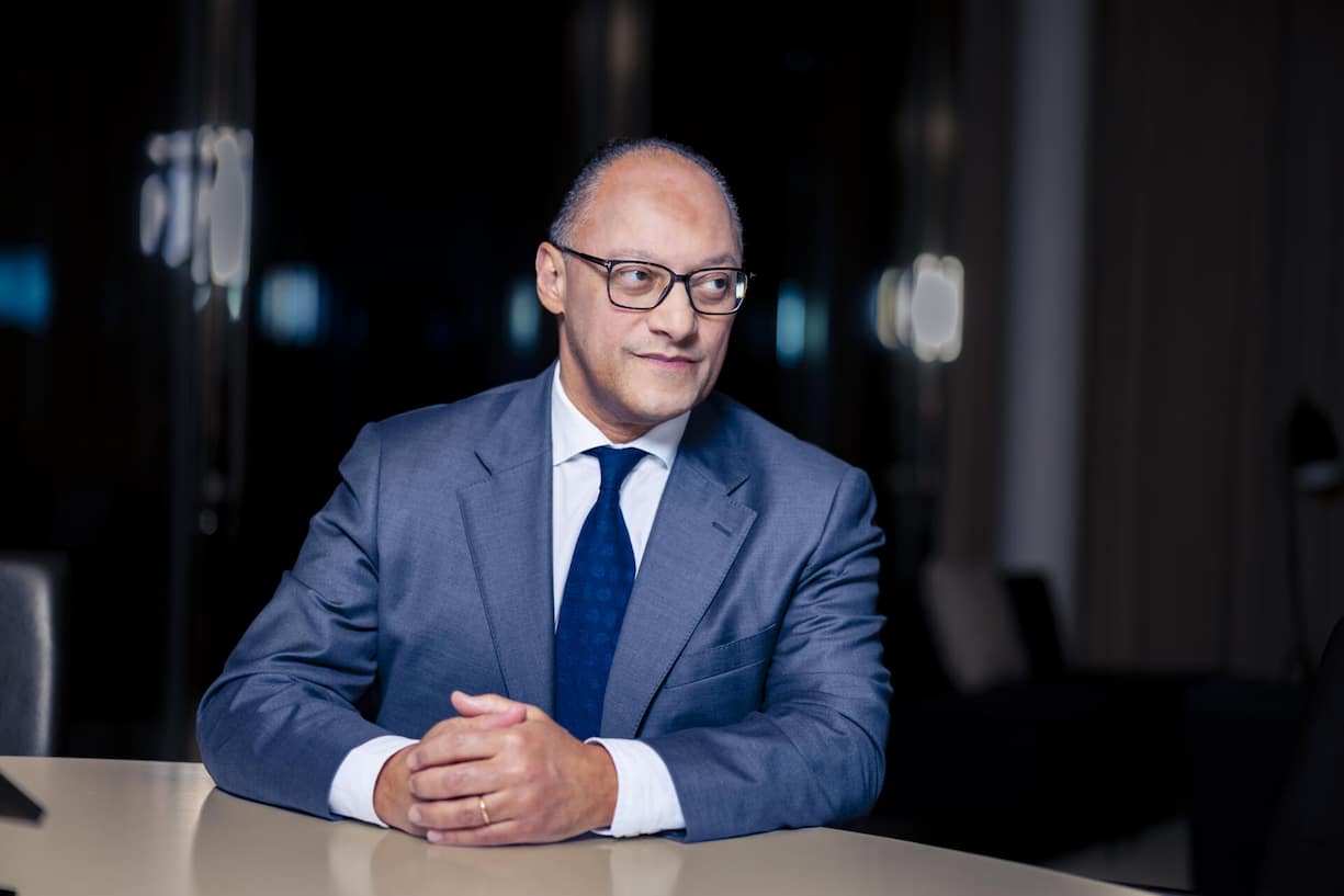 <p>Foto: Thomas Meier. Zürich, 27.11.25. Andreas Berger, CEO Swiss RE für HZ</p>