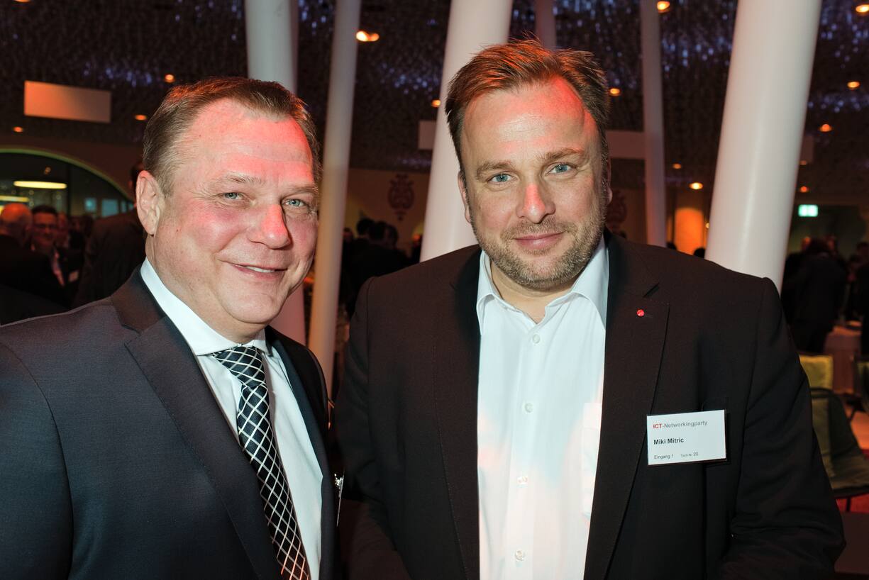 Hanno Gripp, Sales Director Switzerland, NTT Europe Ltd.;Miki Mitric, Director Branch East, SPIE ICS AG