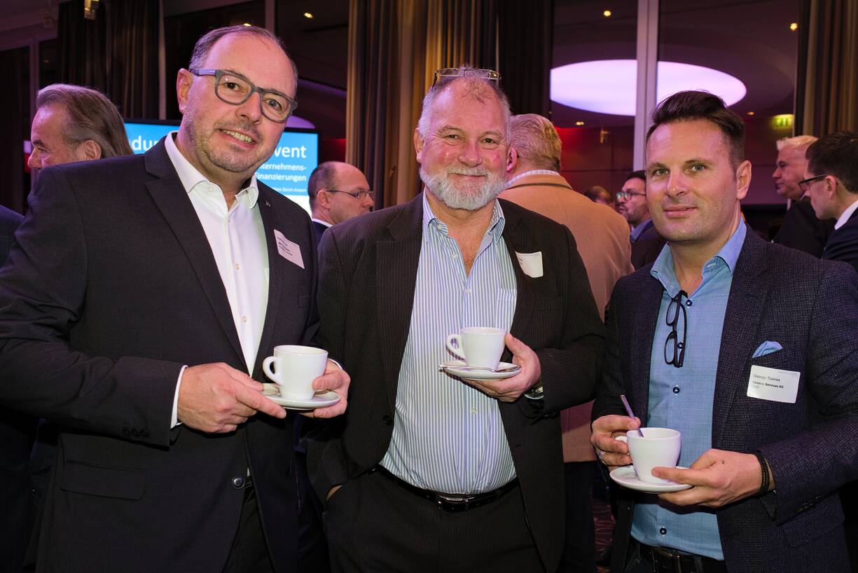 Herby W. Carl, Präsident & Gründer, BEF-Club Zürich;Werner Kretz, CEO, Turtle GmbH;George Tzionas, CEO, Axxeva Services AG
