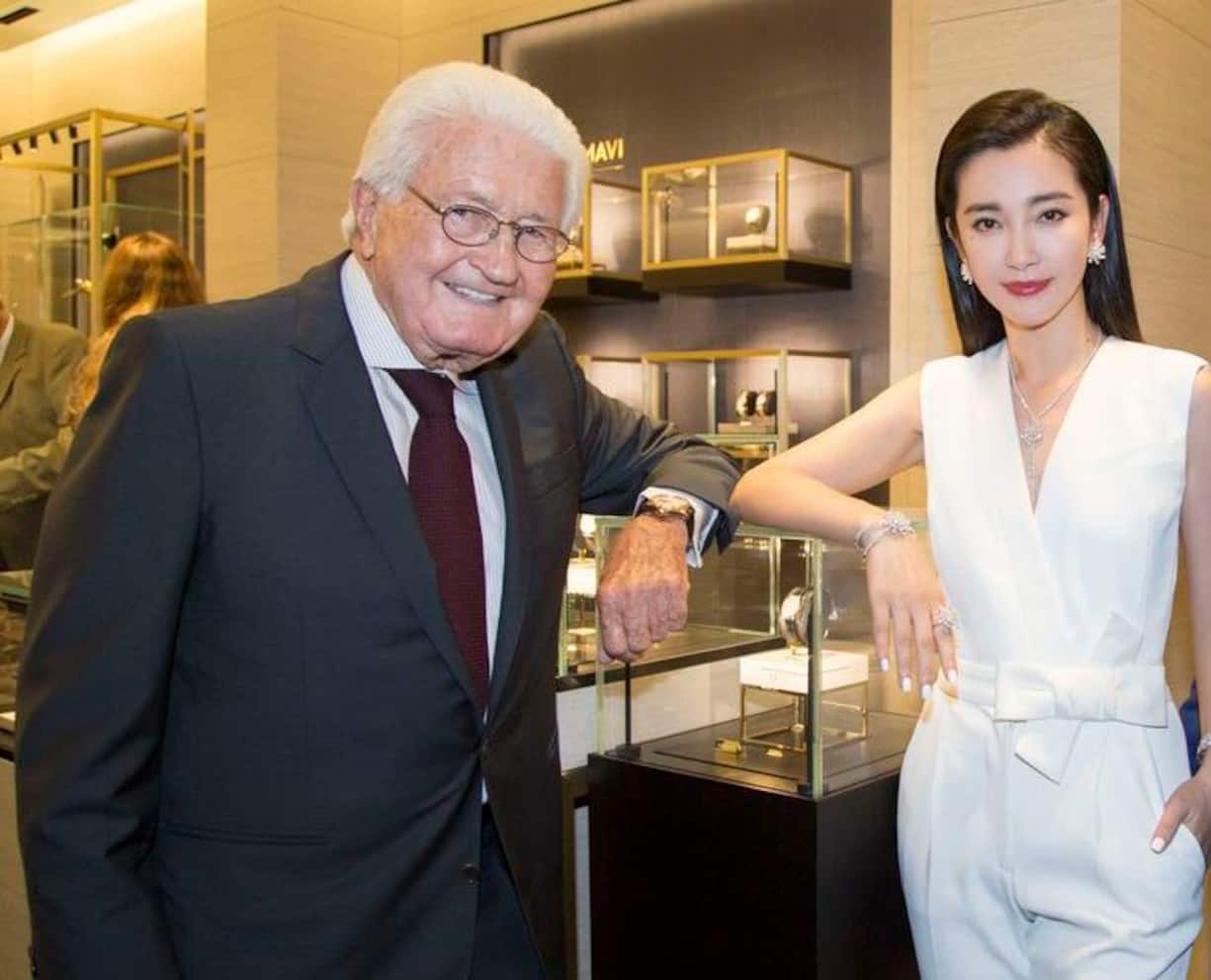 Jörg G. Bucherer hier mit Li Bingbing, Botschafterin von Carl F. Bucherer.