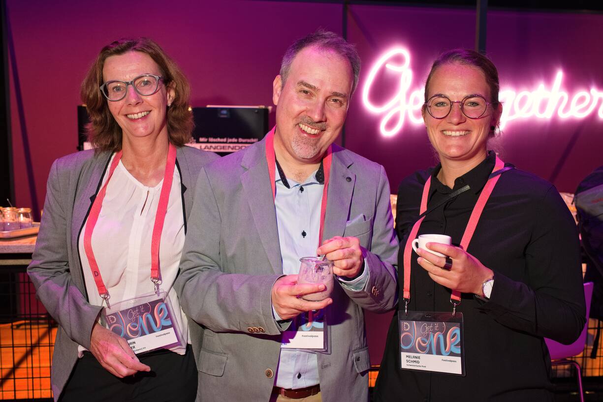 Kathrin Lauper, Swisscom (Schweiz) AG;Fabian Talleri, Swisscom (Schweiz) AG;Melanie Schmid, Die Schweizerische Post