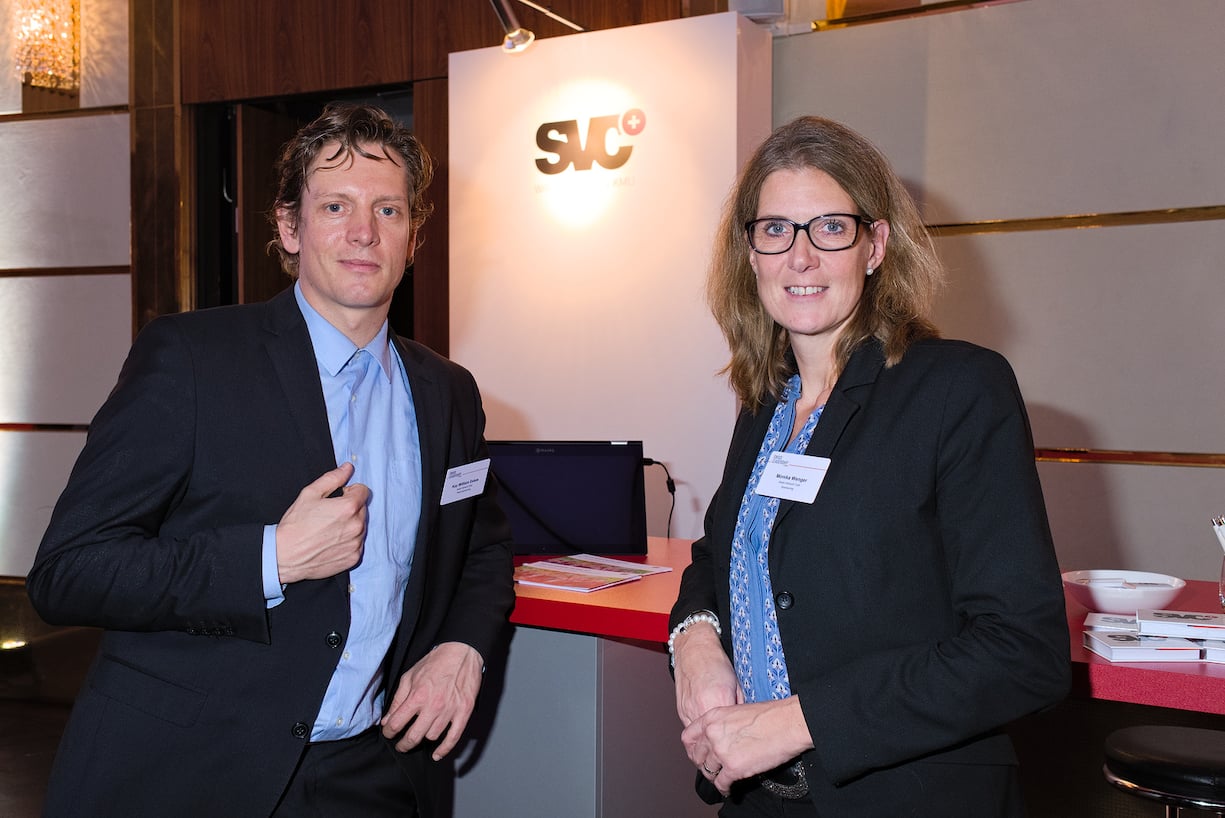Kay William Eskes, Swiss Venture Club; Monika Wenger, Swiss Venture Club