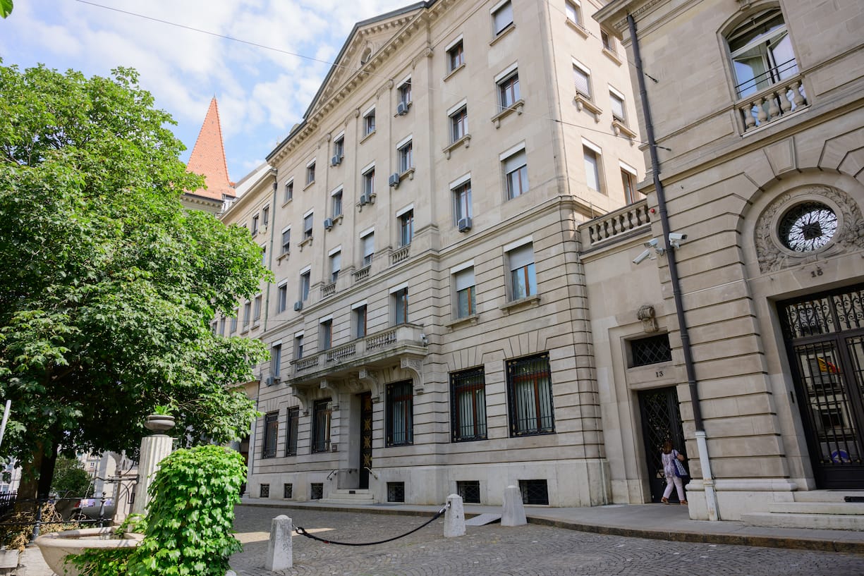 Reportage sur la banque Lombard Odier Darier Hentsch (LODH). GenÃ¨ve et Troinex, 2 juillet 2019. SiÃ¨ge de la banque au 11 de la rue de la Corraterie.