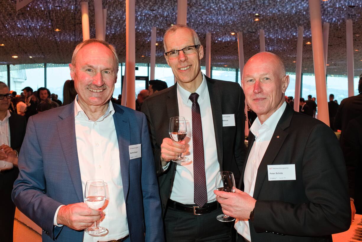 Manfred Spiegel, VRP & Co-Owner, itsbusiness AG;Peter Wüthrich, Chjef Infrastruktur, Bundesamt für Bevölkerungsschutz;Peter Schütz, Geschäftsführer & Inhaber, Letrona AG