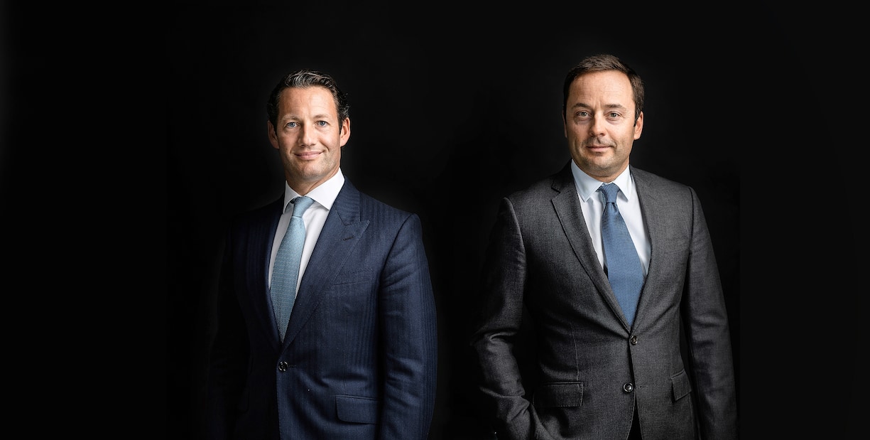 Marc Pictet (45, l.) leitet die Informatik, Bertrand Demole (46) verantwortet den Handel und die Alternativen Anlagen