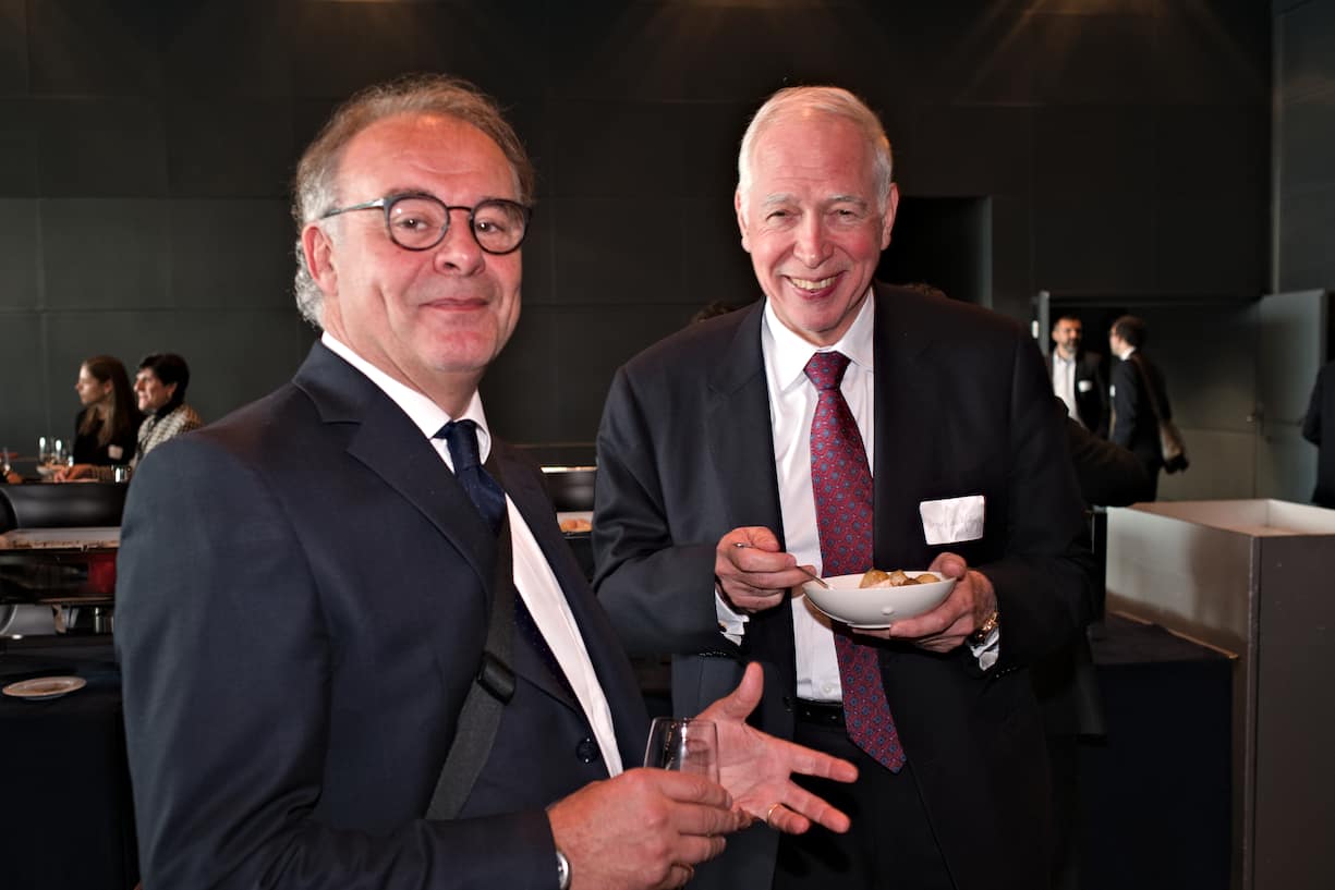 Marco Franchetti, Schweizerischer Bankenombudsmann; Jacques de Watteville, Präsident, Banque Cantonale Vaudoise