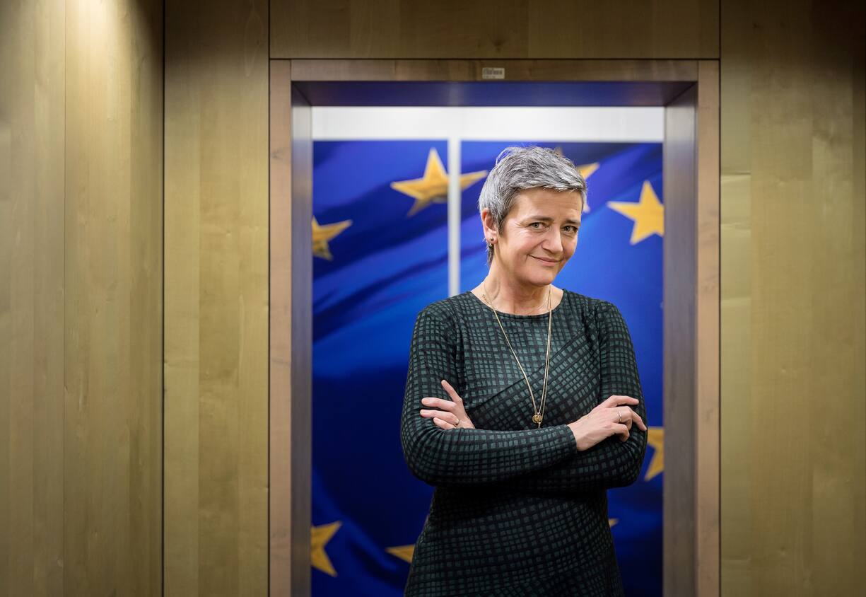 Margrethe Vestager, head of the European Commission's antitrust division, in Brussels, on Nov. 11, 2019. Vestager, who won praise for her oversight of the tech industry is now, with more authority from the European Union, envisioning a more aggressive agenda. (Ans Brys/The New York Times)