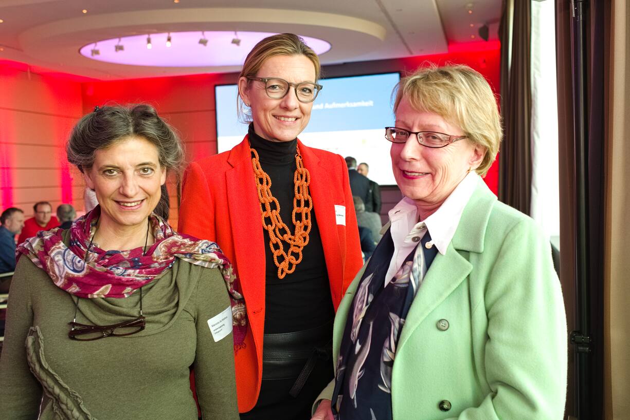 Mariella de Matteis, Inhaberin, mdm-training;Petra Rüegg, Inhaberin, QPM Marketing Services;Yvonne Stucki-Vast, Live-Coach, yvonnestucki.com