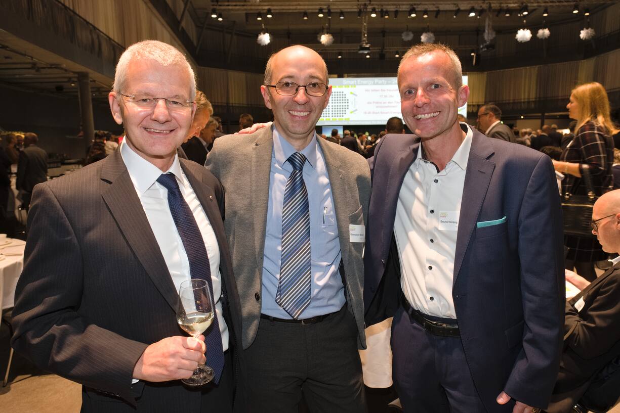 Maurizio Togni, Geschäftsführer, TMRESULTS Unternehmensberatung;Giampaolo Mameli, AIL SA;Bruno Herzog, Siemens Schweiz AG