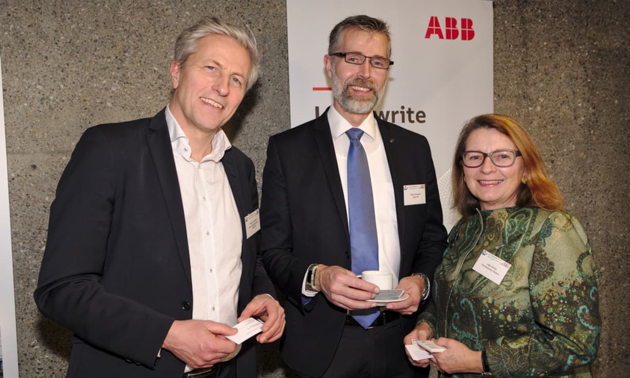 Magnus Ahlström, Vice President, Saab Global Innovation, Saab AB; Rustan Nicander, Head of Country Unit Switzerland & Southern Europe, SAAB AB; Inge Schütz, Director of the Board, SSCC