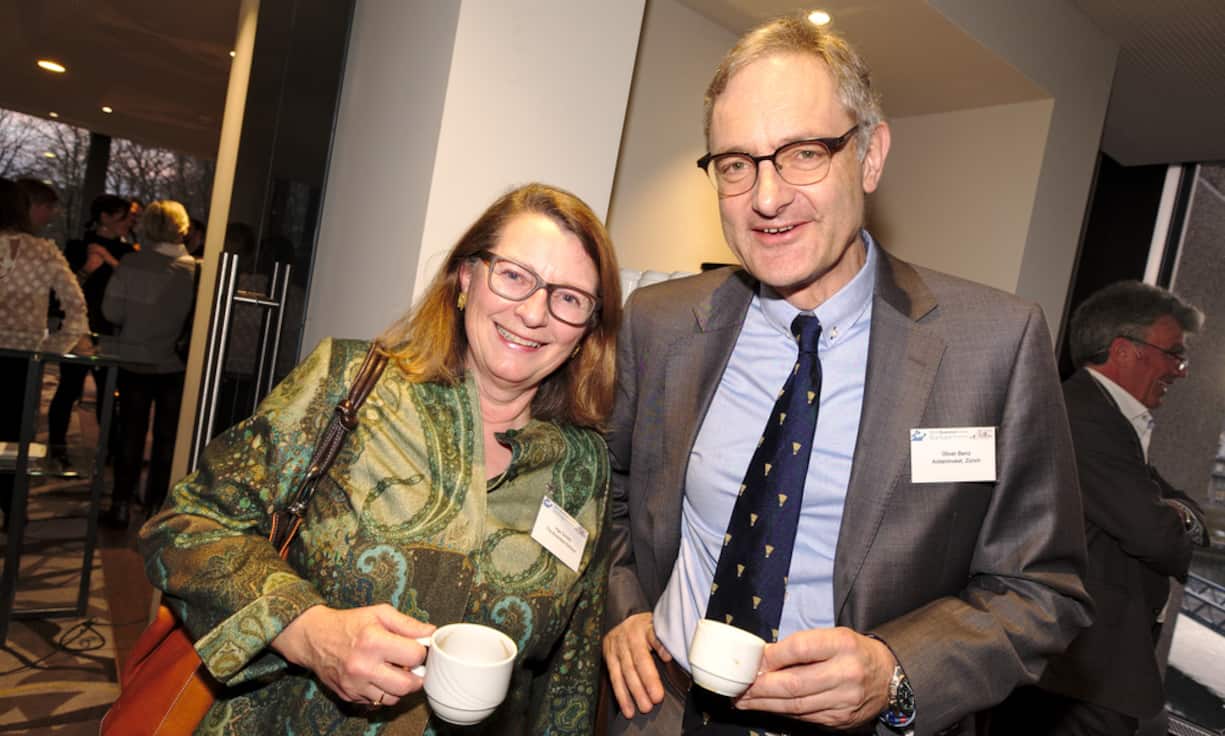Inge Schütz, Director of the Board, SSCC; Oliver Benz, Actieninvest, Zürich