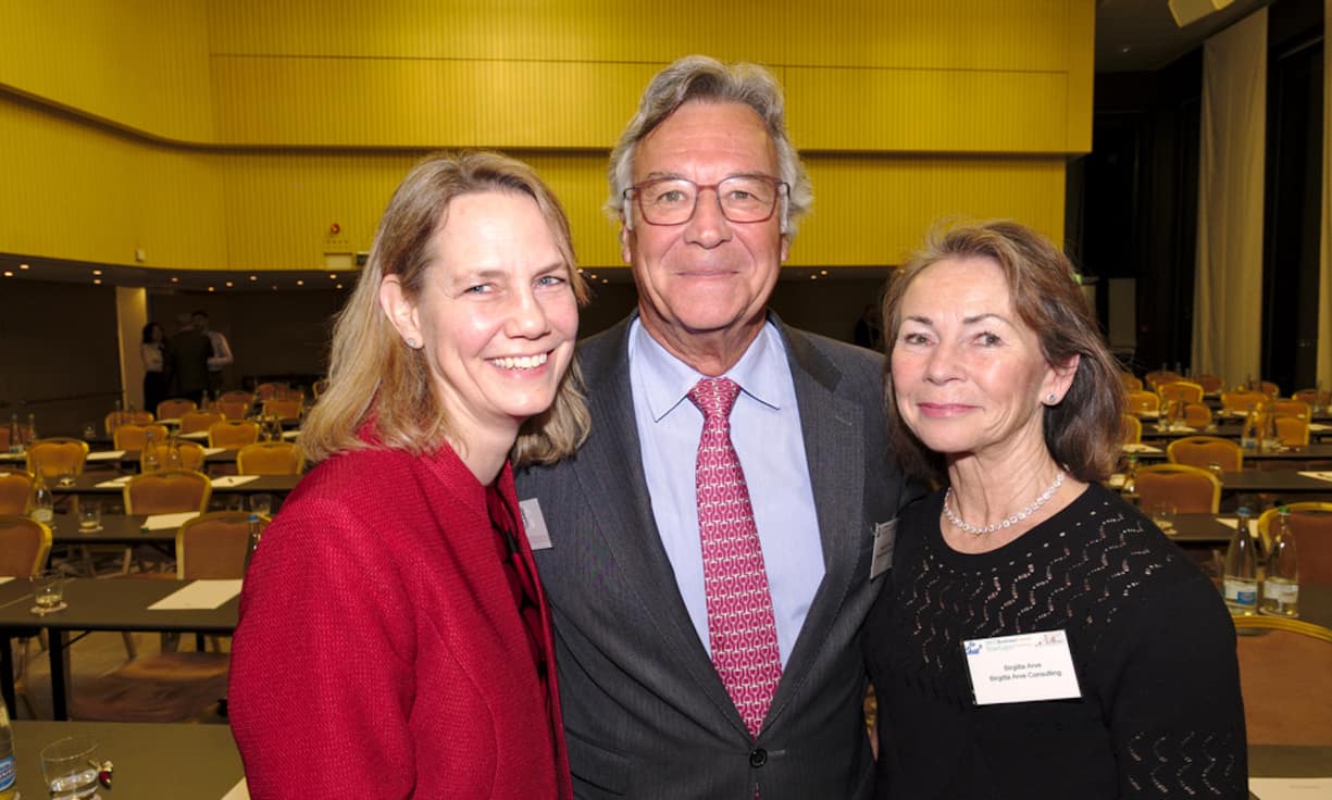 Eva Fiorenzoni, Managing Director, SSCC; Hans Ueli Märki, Präsident, SSCC; Birgitta Arve, Schwedische Konsulin in der Schweiz