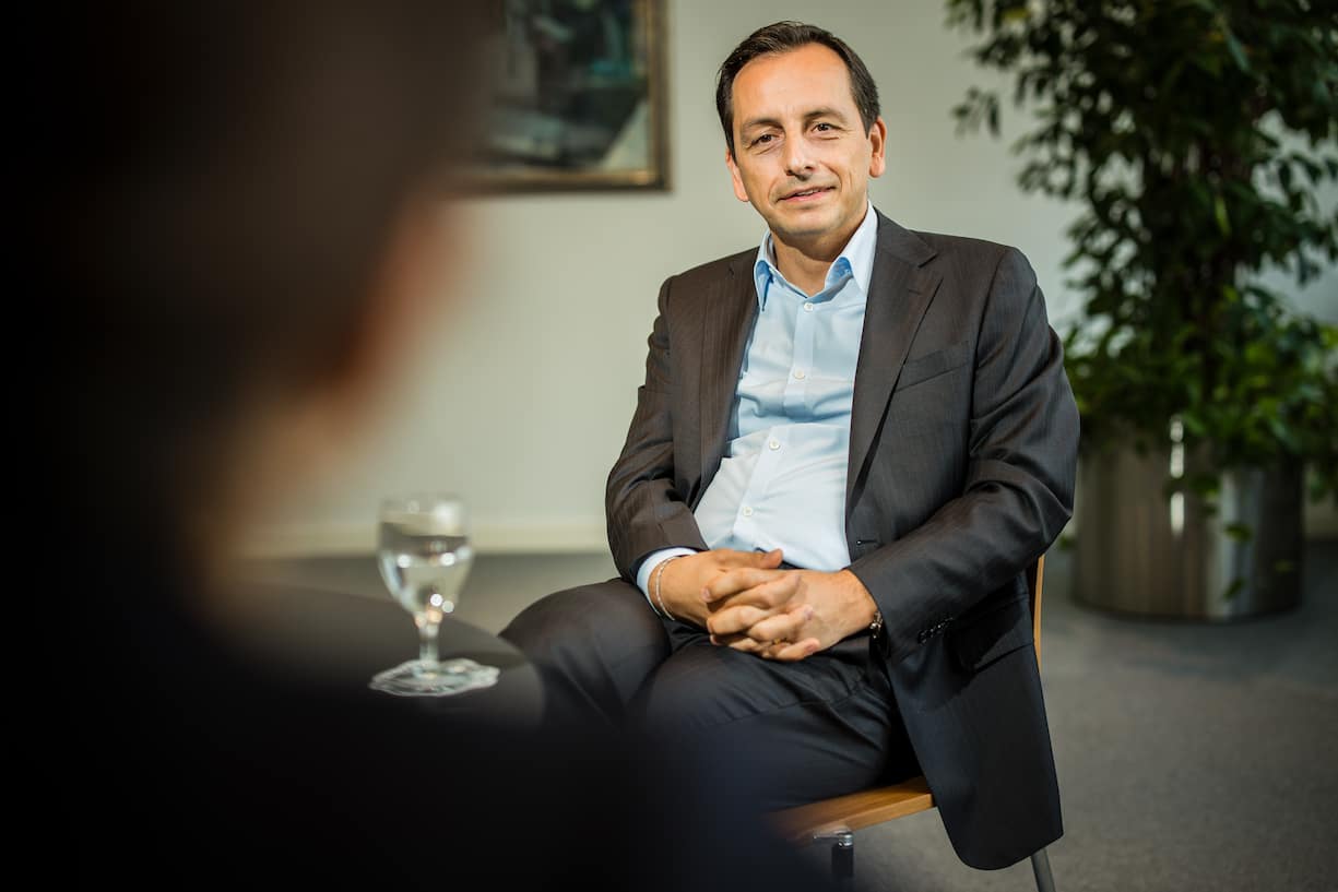 Roman Mazzotta, Länderpräsident Schweiz von Syngenta. (KEYSTONE/Stefan Bohrer)