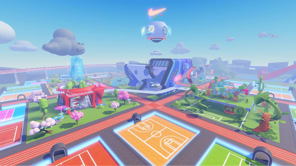 SPORTSWELT In Nikeland auf Roblox kann man seinen Avatar mit Sneakers und Klamotten ausstatten und in verschiedenen Sportdisziplinen gegen andere Spieler antreten.