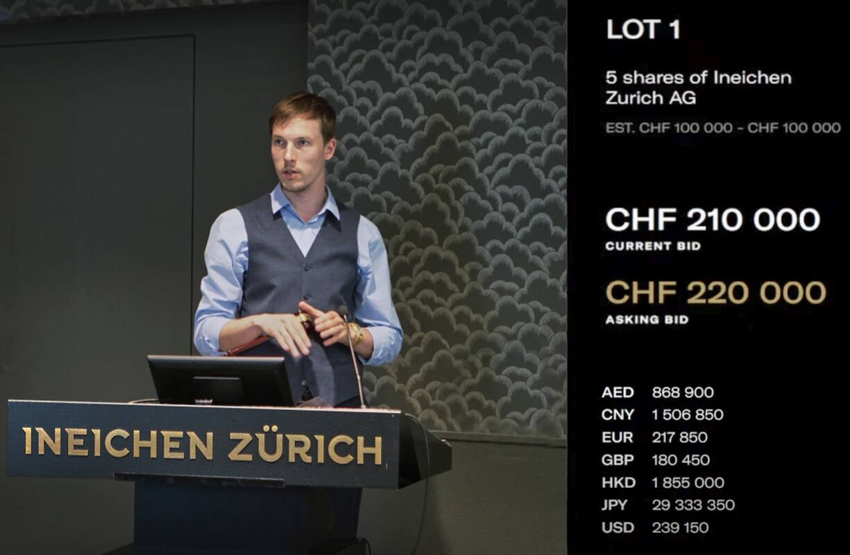 1. Artemy Lechbinsky bei der ersten Versteigerung im Mai