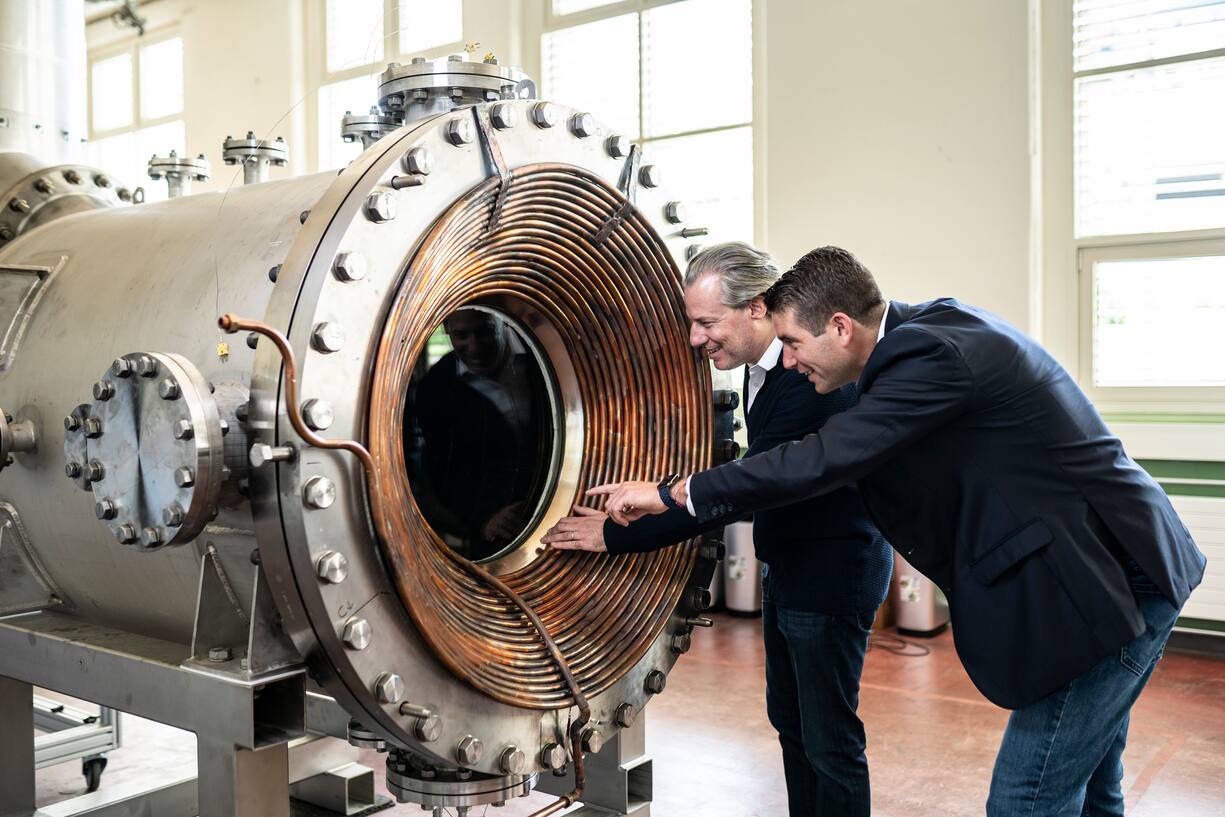 Nachhaltige Energien, Synhelion, GrÃ¼nder Philipp Furler (r) und Gianluca Ambrosetti (l)