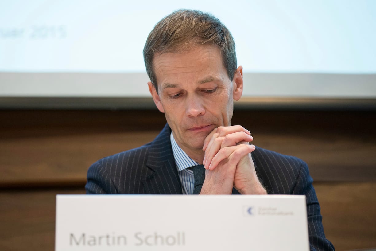 Zuerich, 06.02.2015, Inland - BMK Zuercher Kantonalbank, Der  CEO Martin Scholl an der Bilanz-Medienkonferenz. (Dominik Baur/EQ Images)