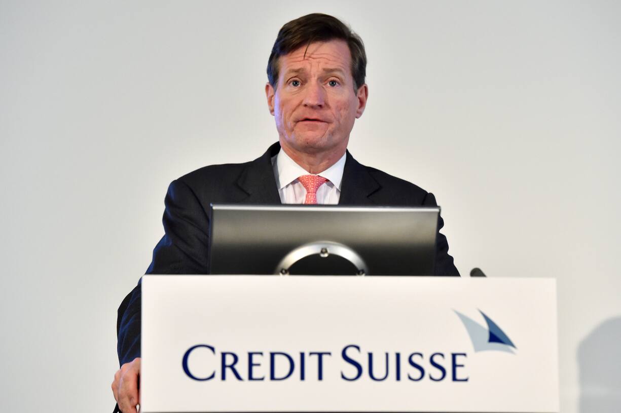 Zuerich, 12.2.2015, Inland - BMK Credit-Suisse, CEO Brady Dougan an der Medienkonferenz der Credit Suisse. (Melanie Duchene/EQ Images)