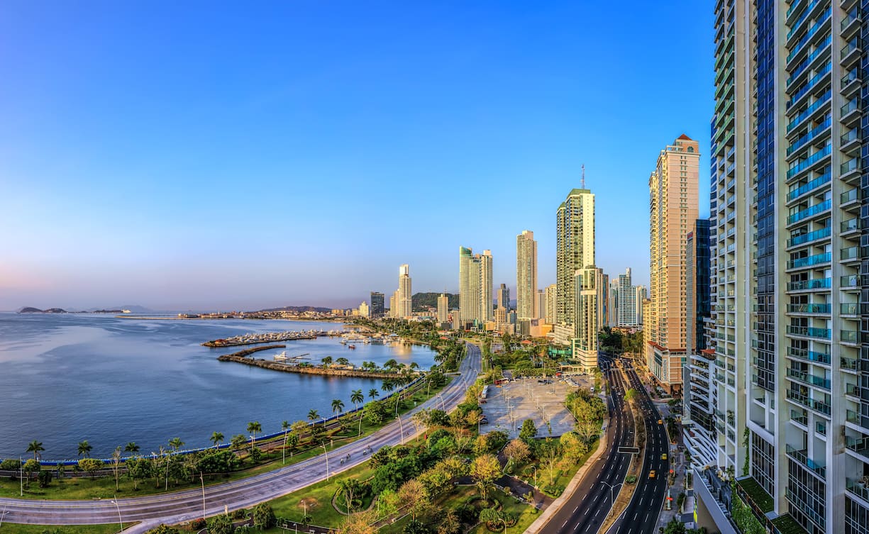 Blick auf Panama City