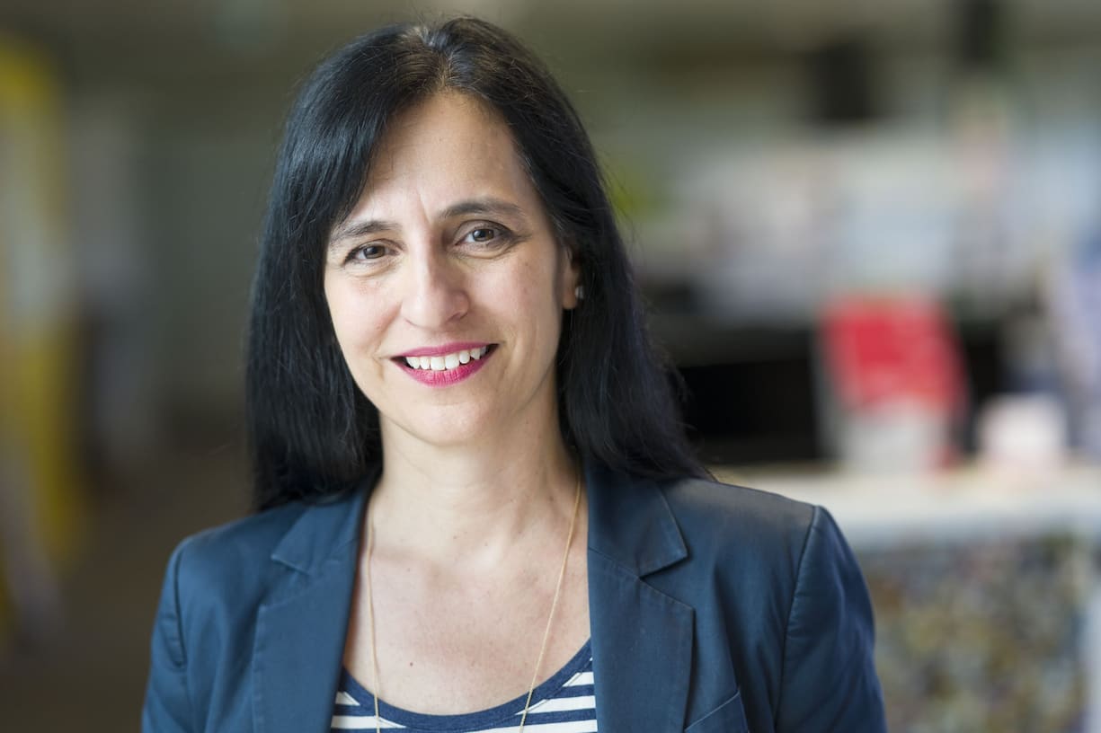 Portrait von Vania Alleva, der Präsidentin der Gewerkschaft UNIA