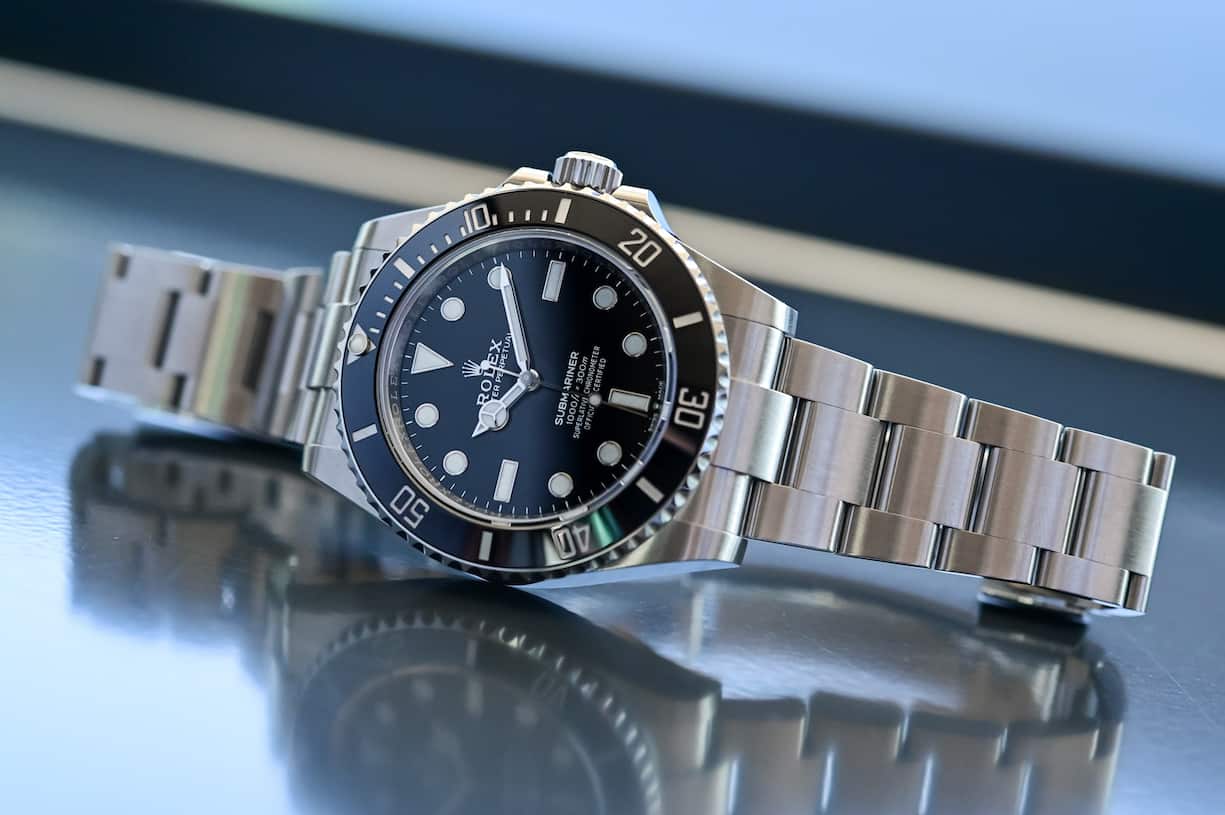 Heisse Ware: EIne Rolex Submariner ohne Datum.