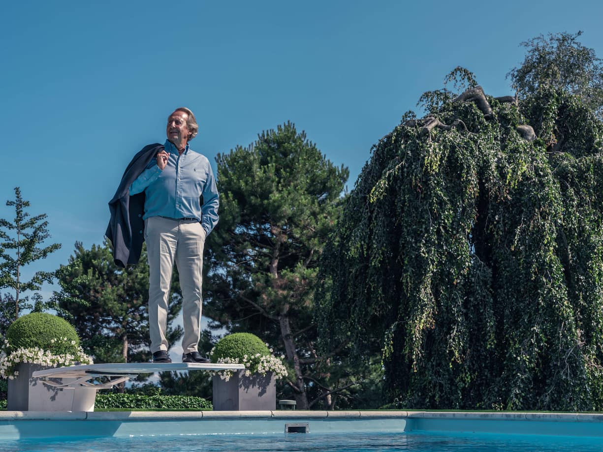 Firmengründer und Chairman Emeritus Daniel Borel in seiner Villa in Apples VD.