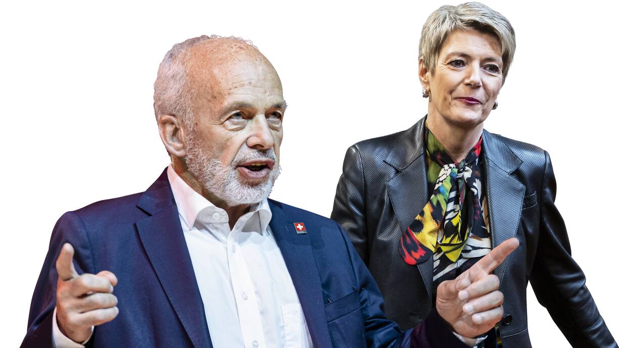 Das Finanzdepartement stellt den Antrag für den SNB-Präsidenten im Bundesrat: Finanzministerin Karin Keller-Sutter, ihr ­Vorgänger Ueli Maurer.