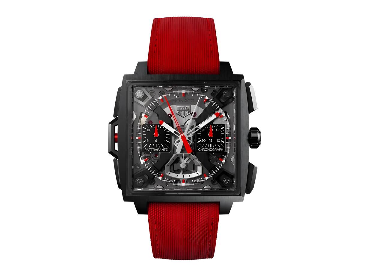 TAG Heuer Monaco Split-Seconds Look, Kaliber, Materialien, Preis – viermal top und schwer zu toppen: In dieser kühnen Neuheit steckt massig TAG-Heuer-Pioniergeist. 135 000 Fr.