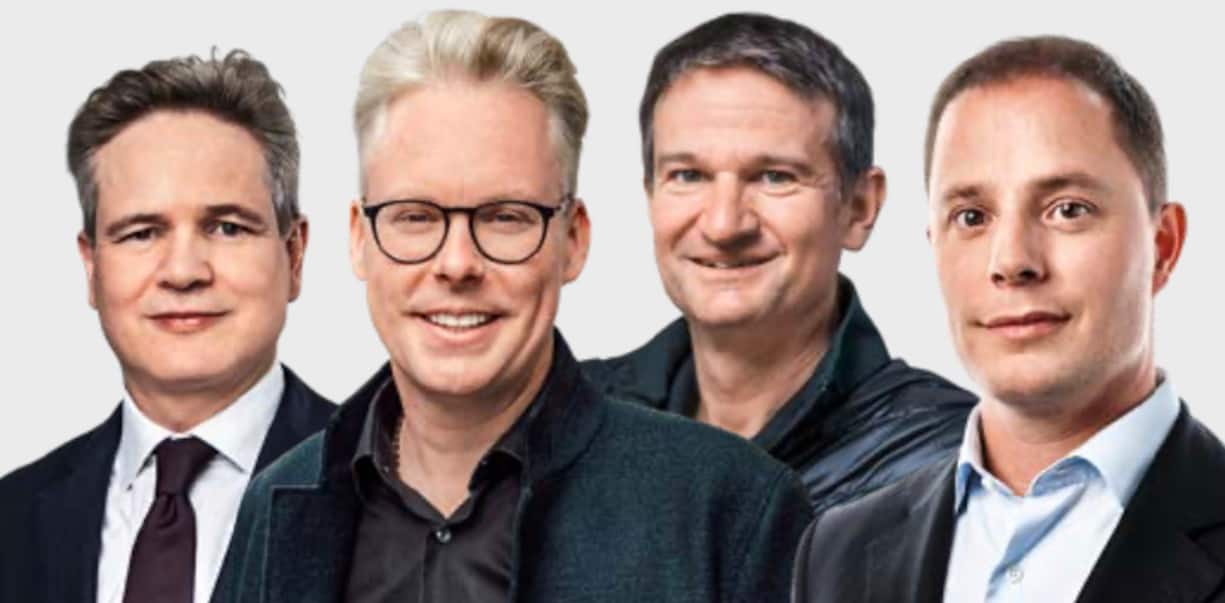 GründertruppeLukas Ruflin, Jan Schoch, Michael Hartweg und Sandro Dorigo (von links).