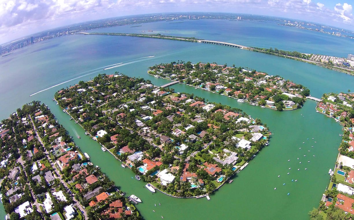 Neues Heim: Seine offizielle Wohnanschrift ist Miami Beach. Das Anwesen – Schätzwert 18  Millionen Dollar – liegt auf den mondänen Sunset Islands.