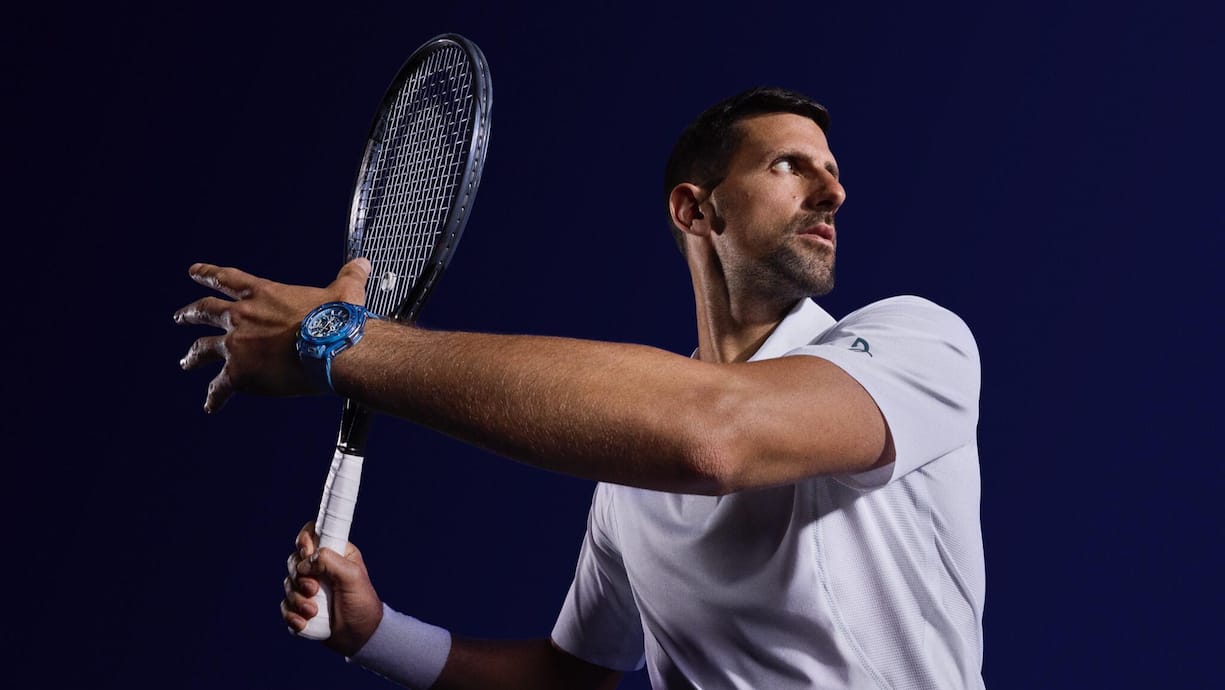 Novak Djokovic und die Uhr.