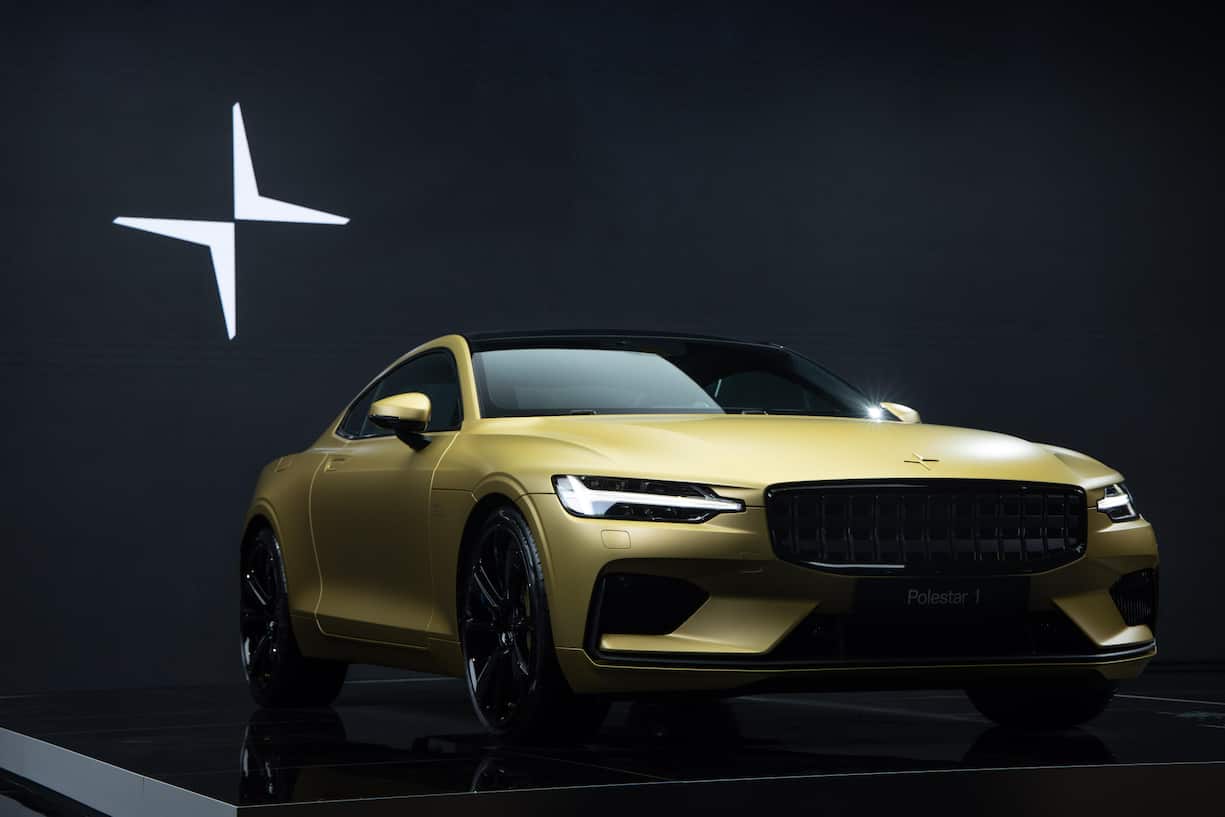 Der schöne Hybrid-Erstling Polestar 1 (oben); seitdem baut Polestar nur noch reine Stromer. 