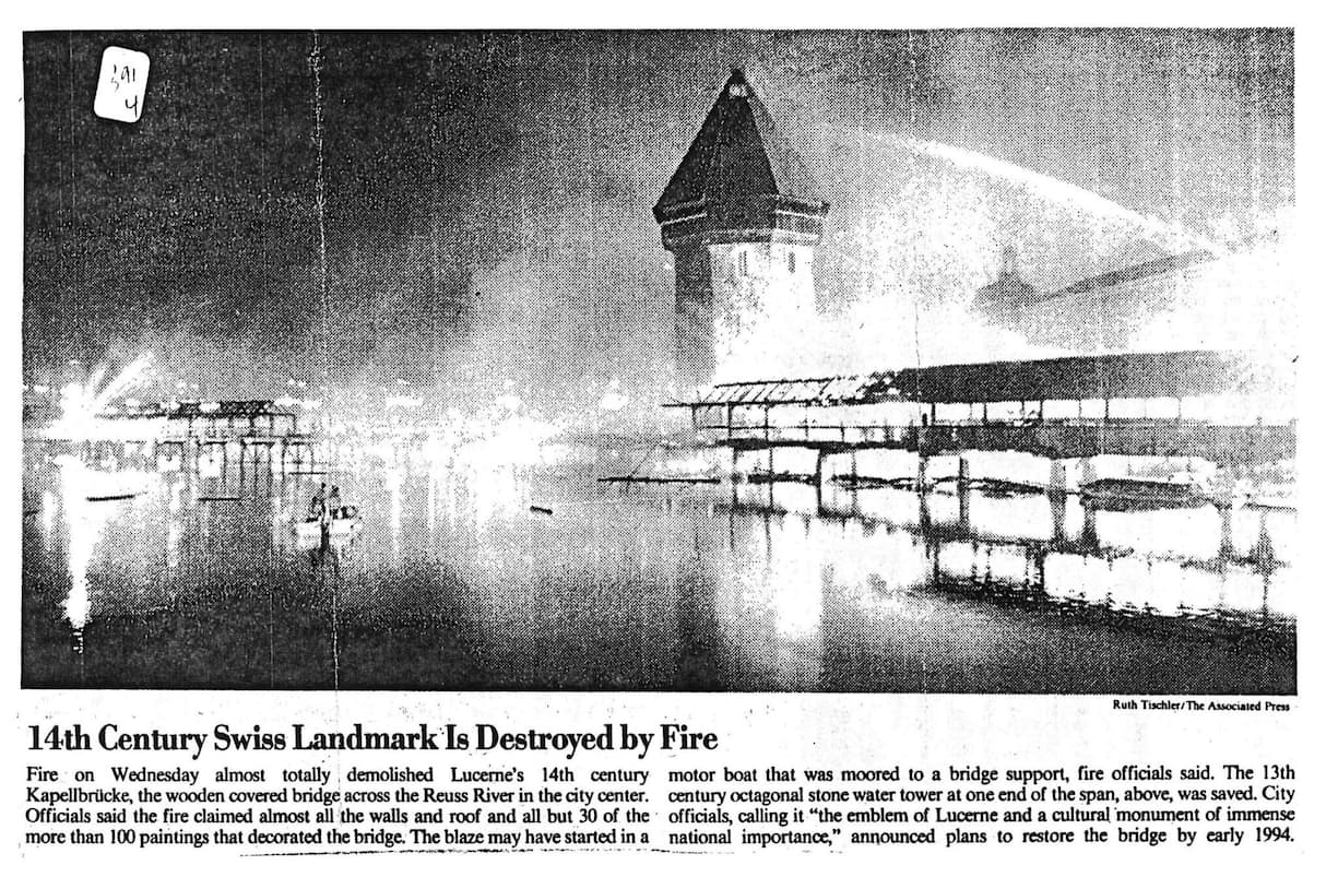 Beispiel «International Herald Tribune»: Die internationale Presse berichtete ausführlich.