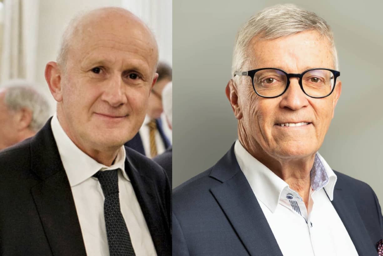 Baloise-Präsident Thomas von Planta (r.) übernimmt das Präsidium, Helvetia-VR Ivo Furrer wird Vize